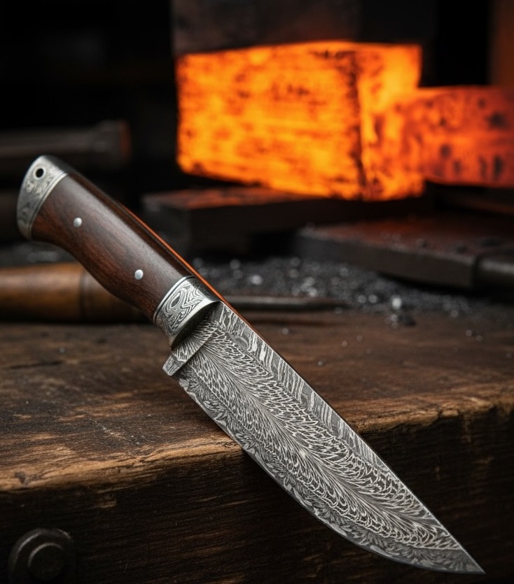 Vyroba  damaskovej ocele